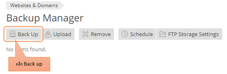 วิธี Backup สำรองข้อมูลบน Plesk Control Panel : 3 click backup